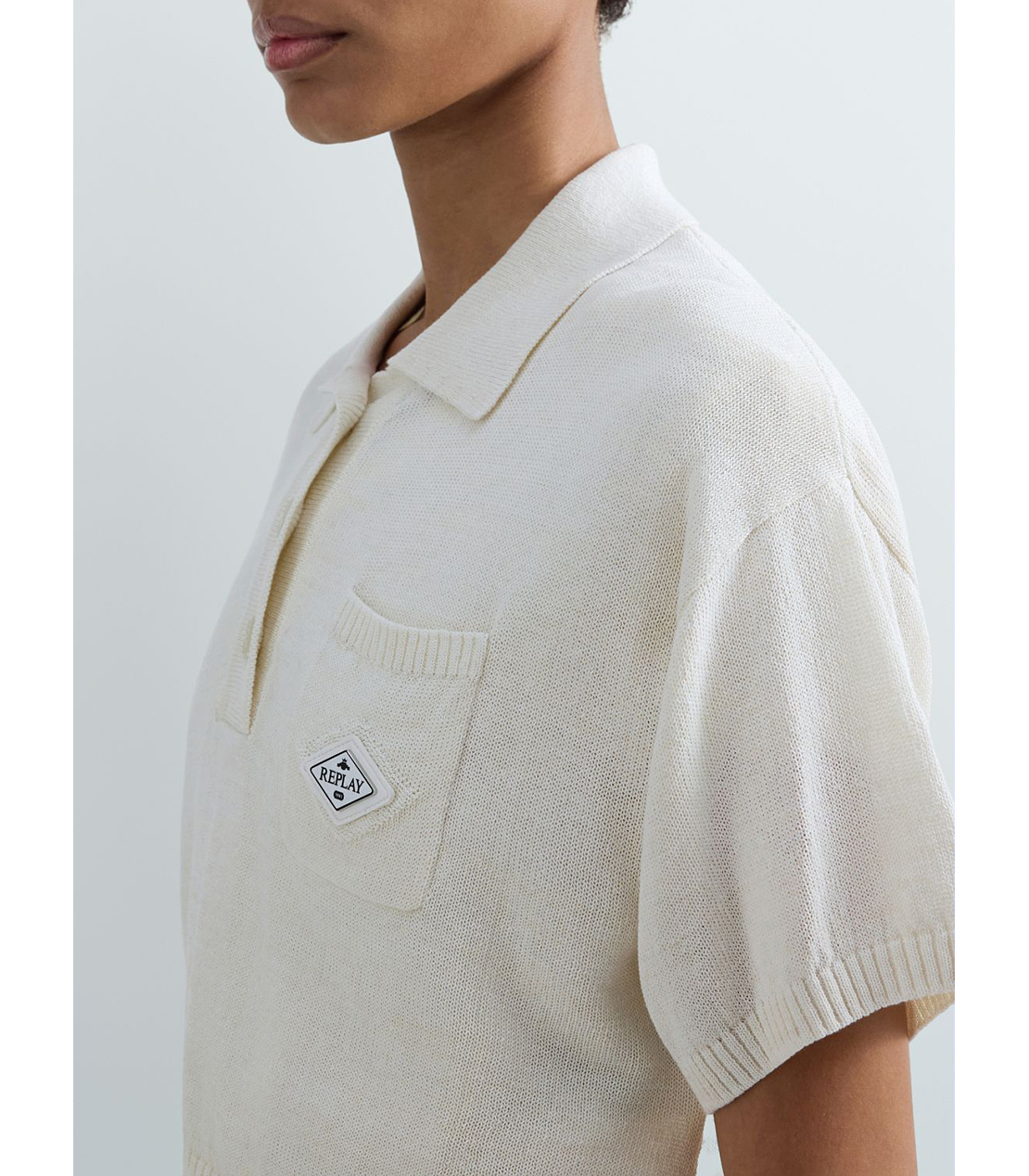 クロップドポロシャツ 詳細画像 ホワイト 5